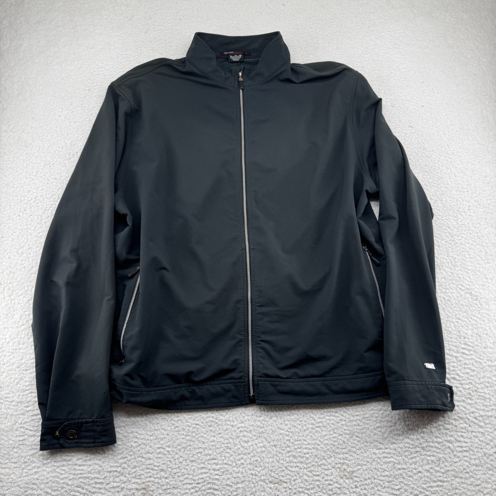 Vintage Nike Tiger Woods Collection Golf Jacket Mens XL Black Full Zip Pockets
